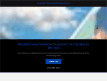 Tablet Screenshot of glaciercleaning.com